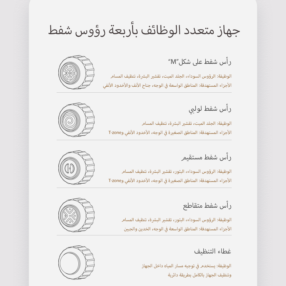 الجيل الثاني من جهاز تنظيف البشرة العميق بالفقاعات الصغيرة