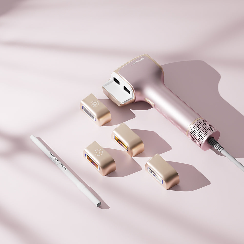 جهاز KinseiBeauty T36 لإزالة الشعر بالليزر | طاقة عالية 38J/S · تقنية DSS للتعرّف على لون البشرة · قاعدة تعقيم بالأشعة فوق البنفسجية(4*العدسات)